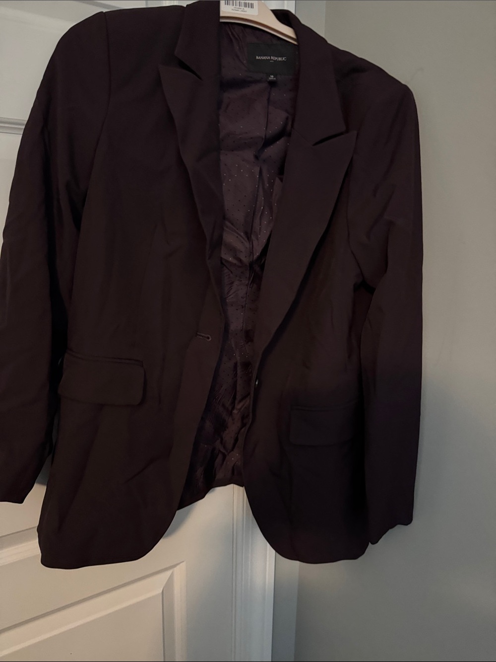 Banana Republic Dark Purple Suit sz 16